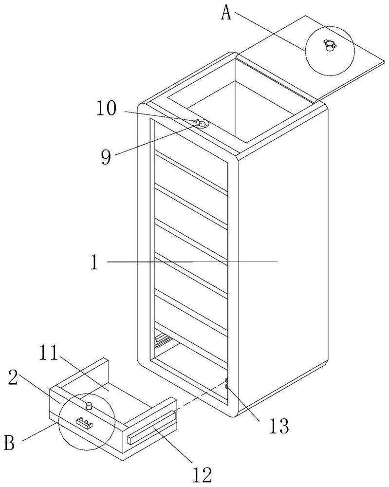 Electric power low-voltage draw-out type switch cabinet with turnover top cover