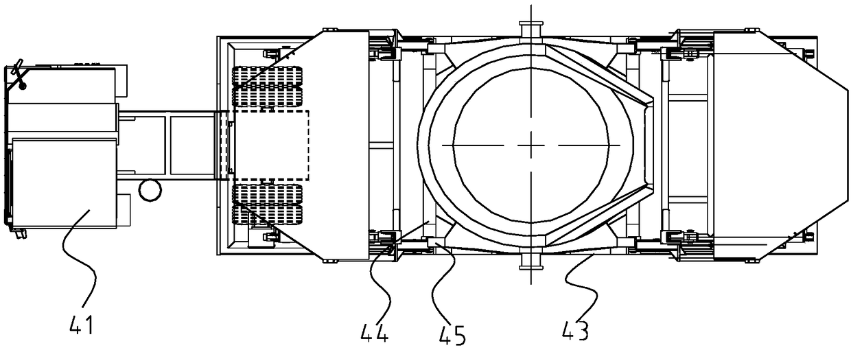 Ladle capping transport system