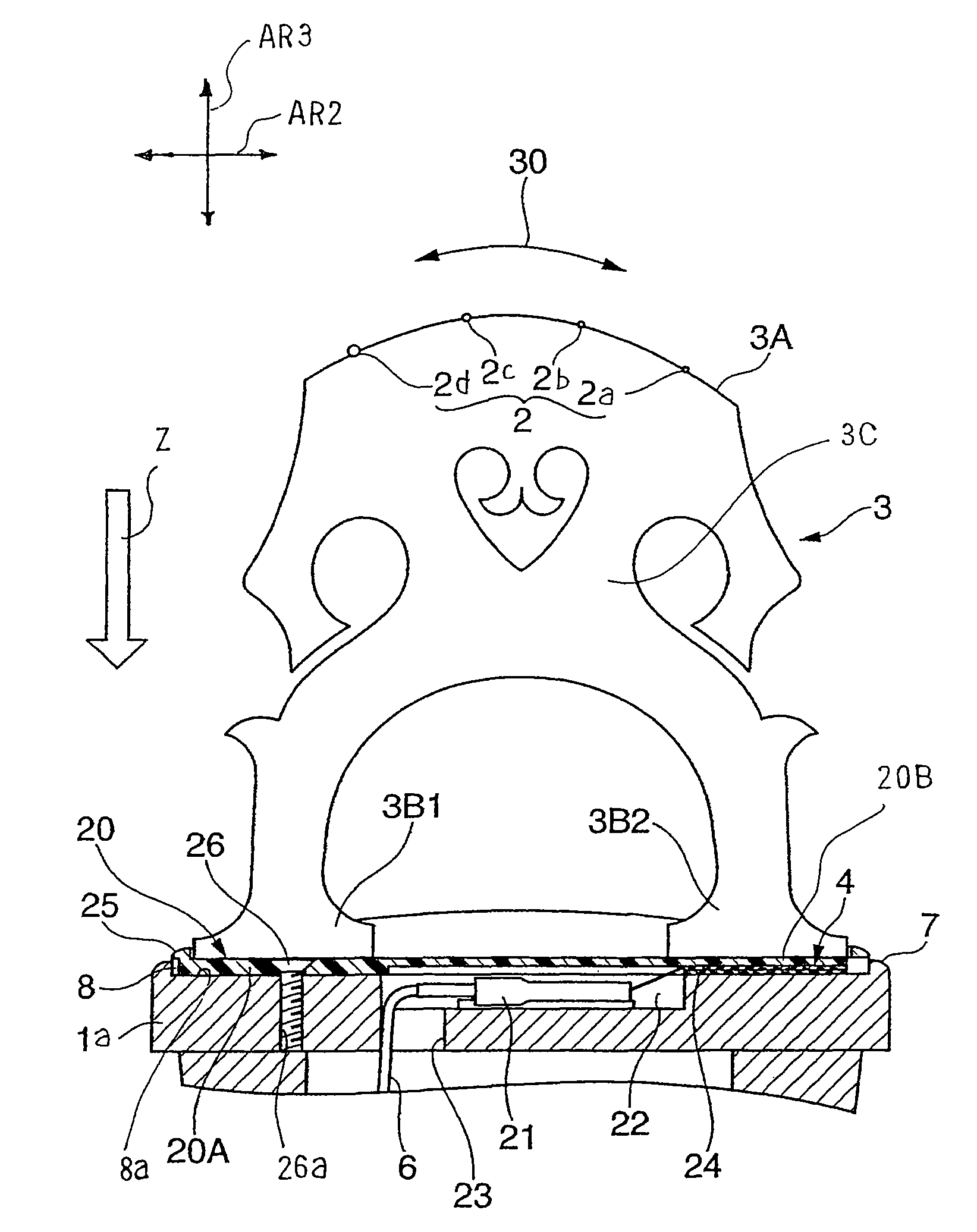 Electric stringed musical instrument and pickup unit incorporated therein for converting vibrations to signal