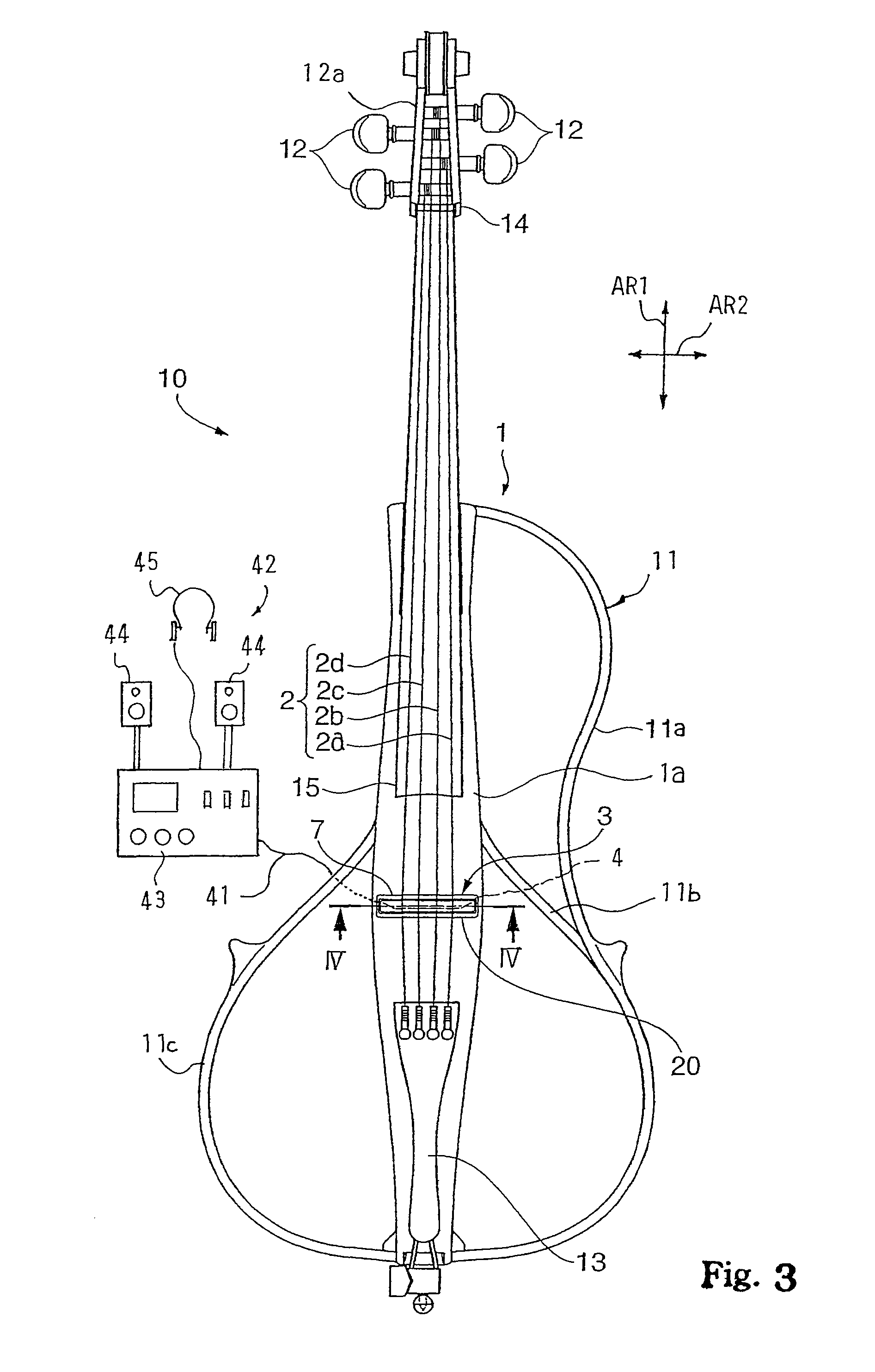 Electric stringed musical instrument and pickup unit incorporated therein for converting vibrations to signal