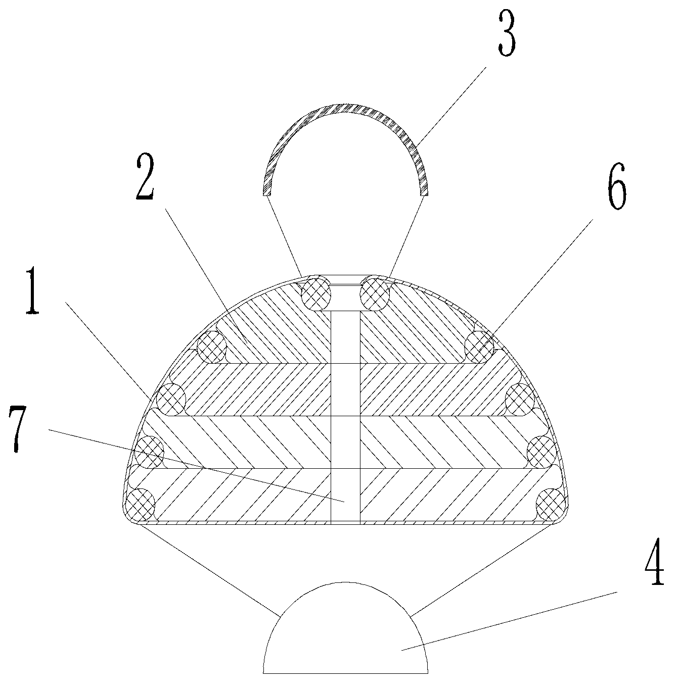 Medium and small-sized umbrella-type airship and control method thereof