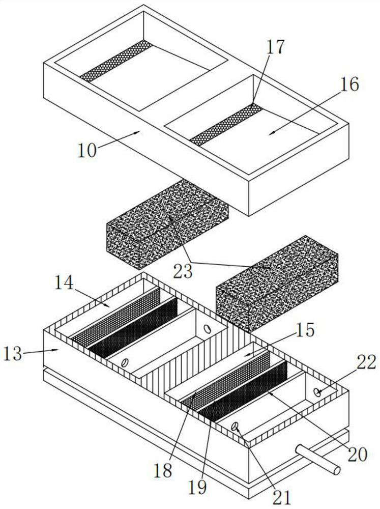 Liquid spraying device for medium-speed wire cutting and medium-speed wire cutting machine