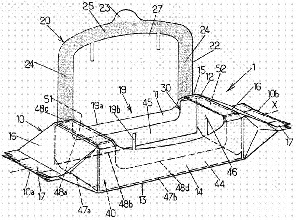Resealable packaging for food products and method of manufacturing