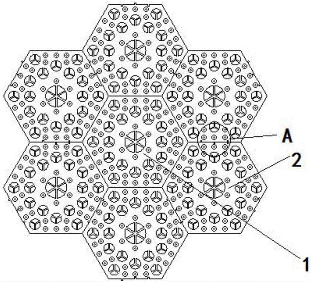 High-strength combined type drain plate