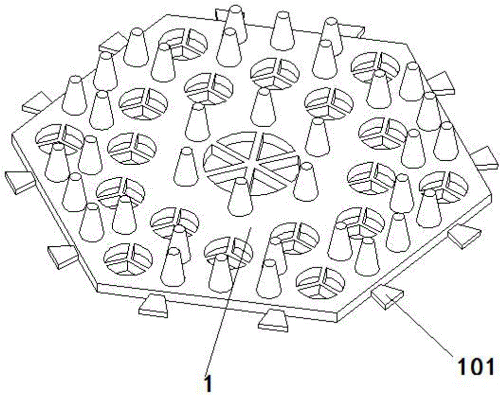 High-strength combined type drain plate