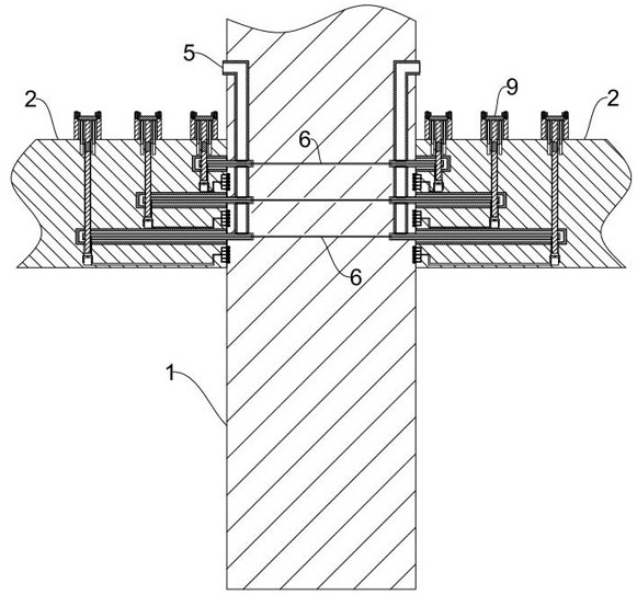 Precast concrete tubular column steel reinforced concrete beam joint structure and construction method thereof