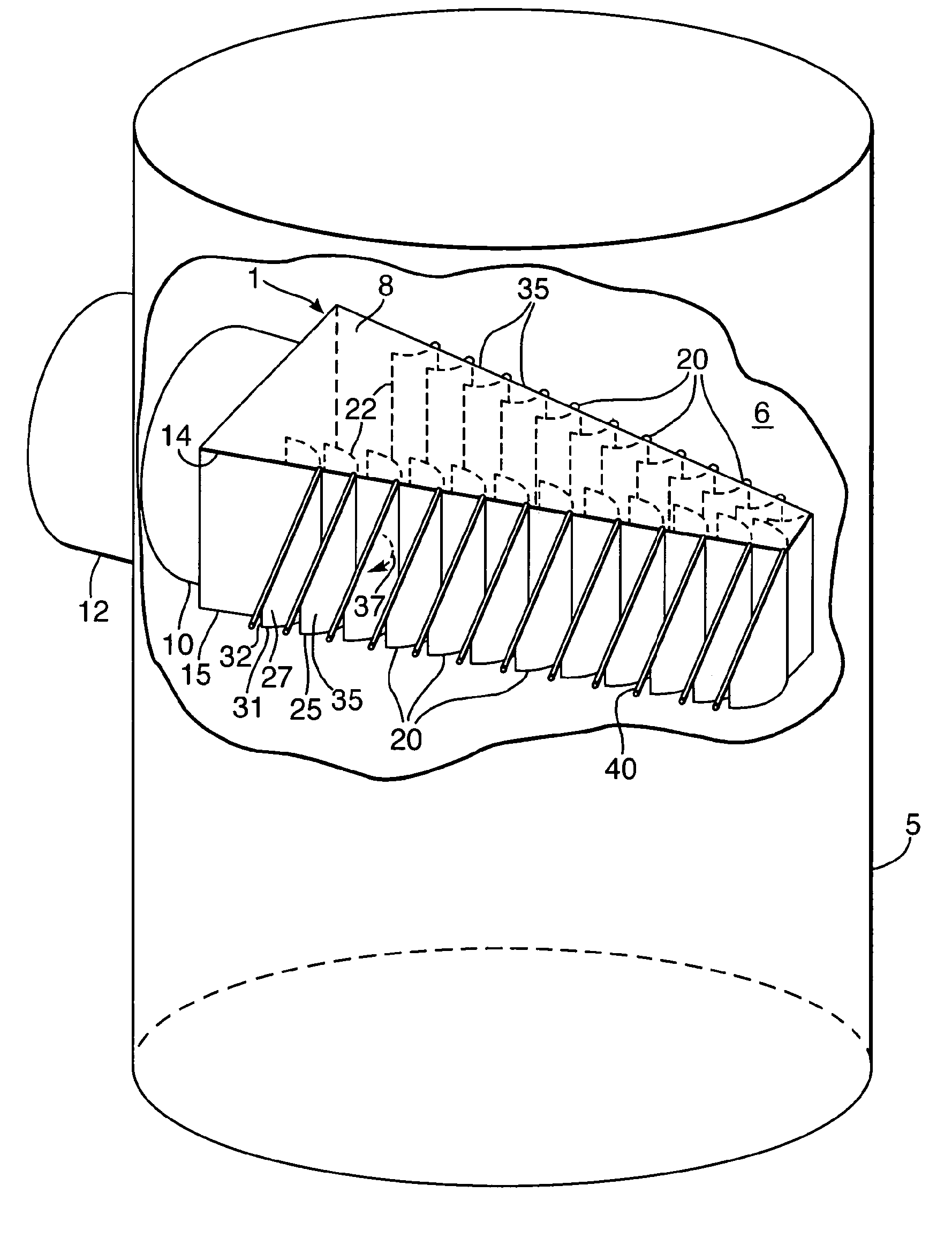Fluid Inlet Device, Use, and Method or Retrofitting