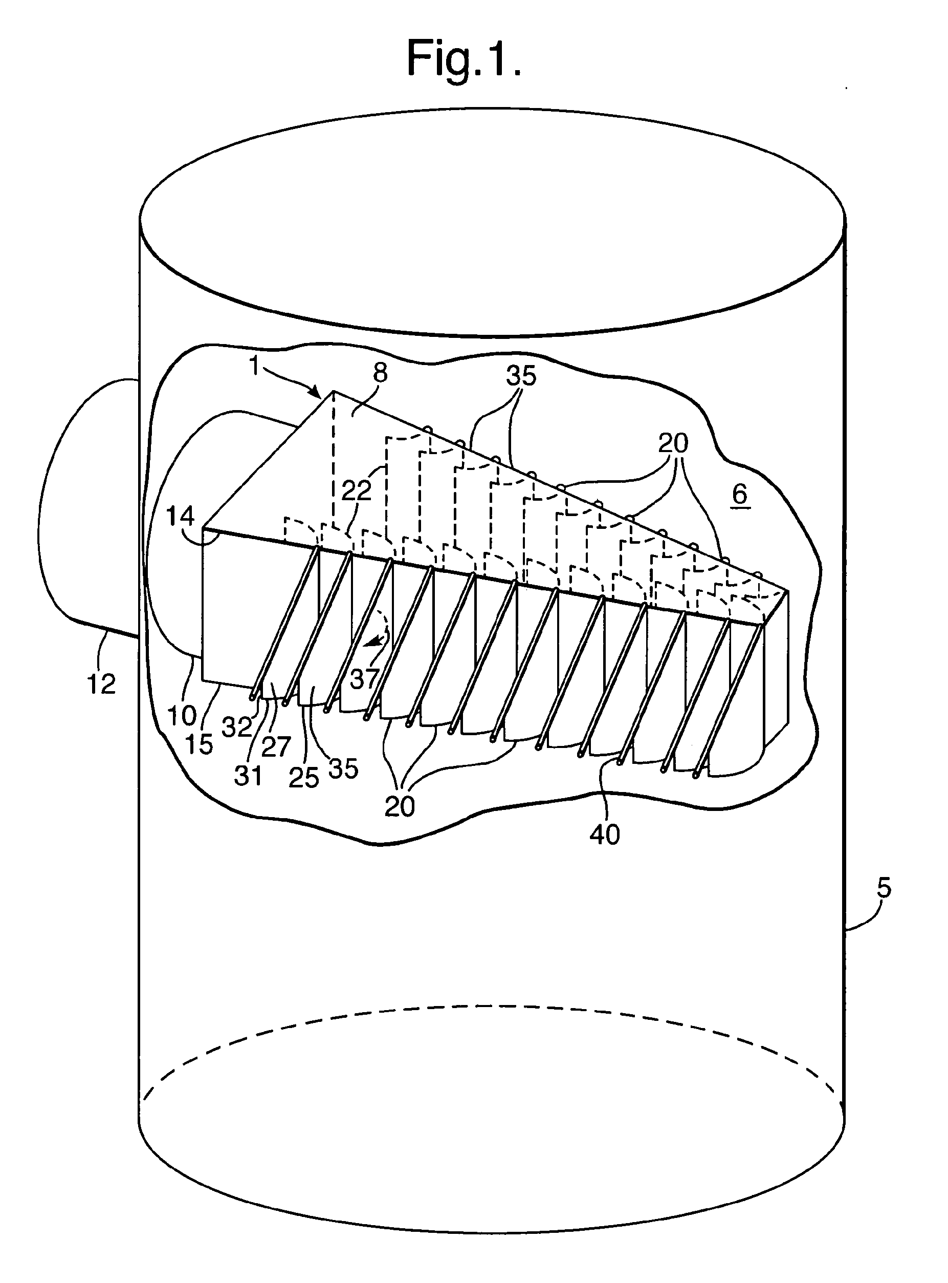 Fluid Inlet Device, Use, and Method or Retrofitting