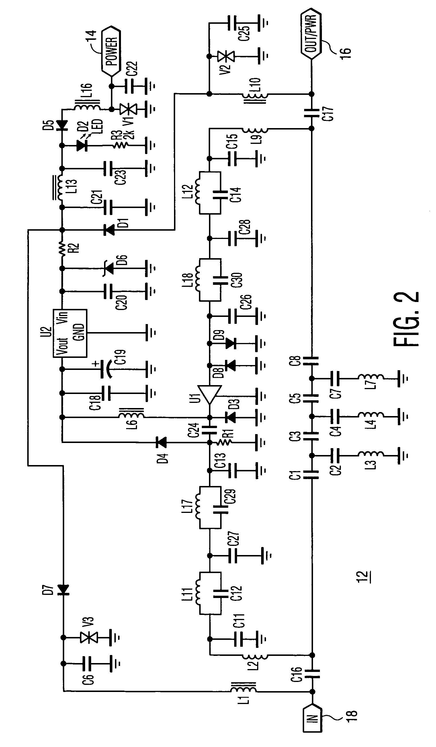 Cable television reverse amplifier