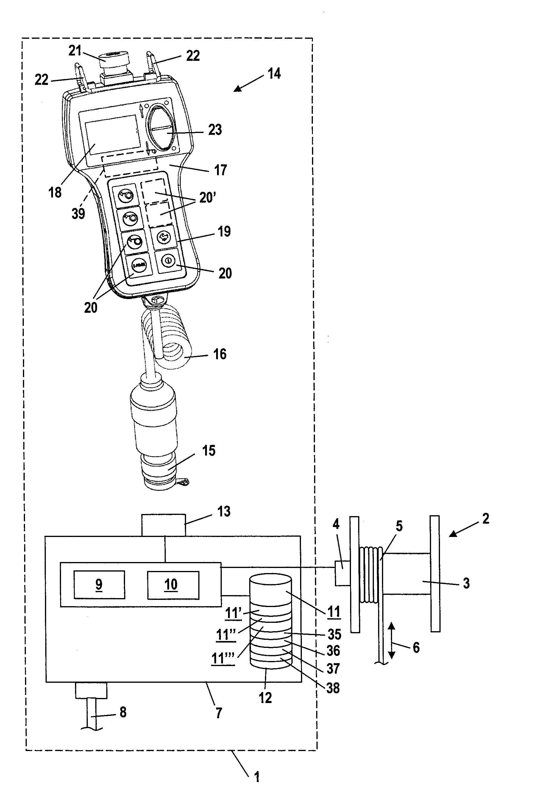 Method for Configuring an Operating Unit of a Control and Control Device