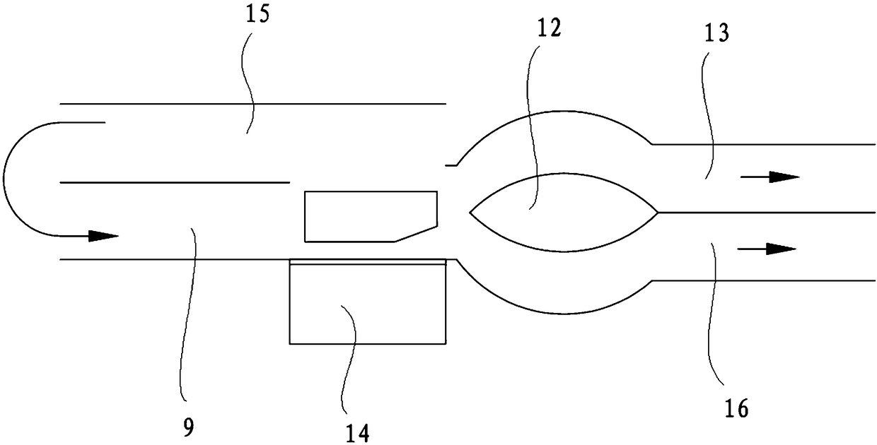 Wedge-shaped magnetic material aligning and sorting device