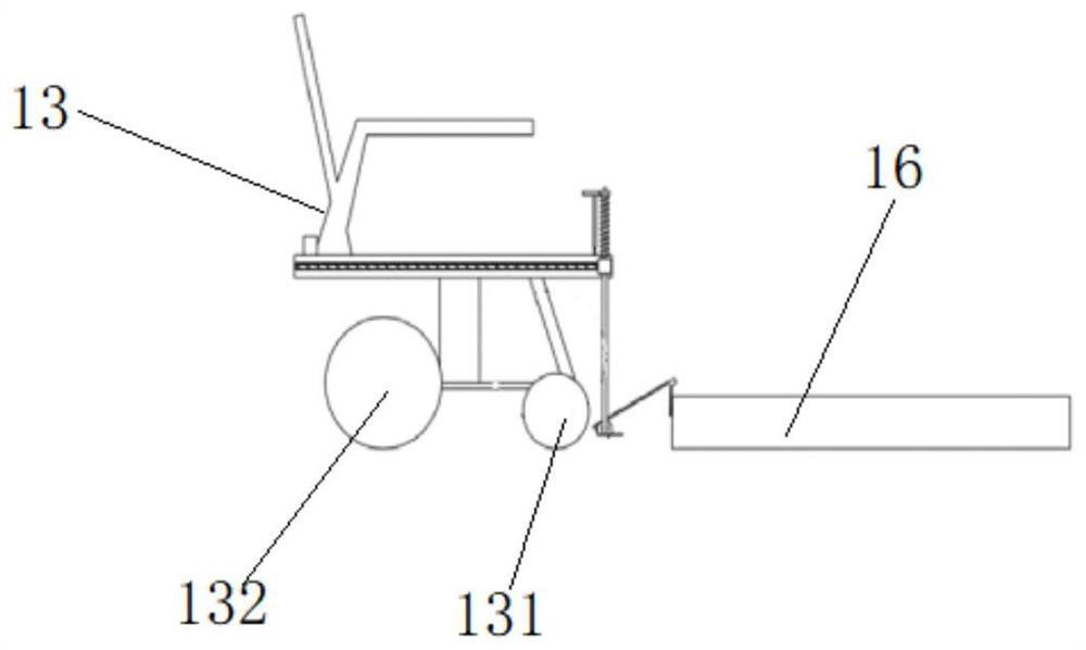 Obstacle crossing device for electric wheelchair and electric wheelchair adopting same