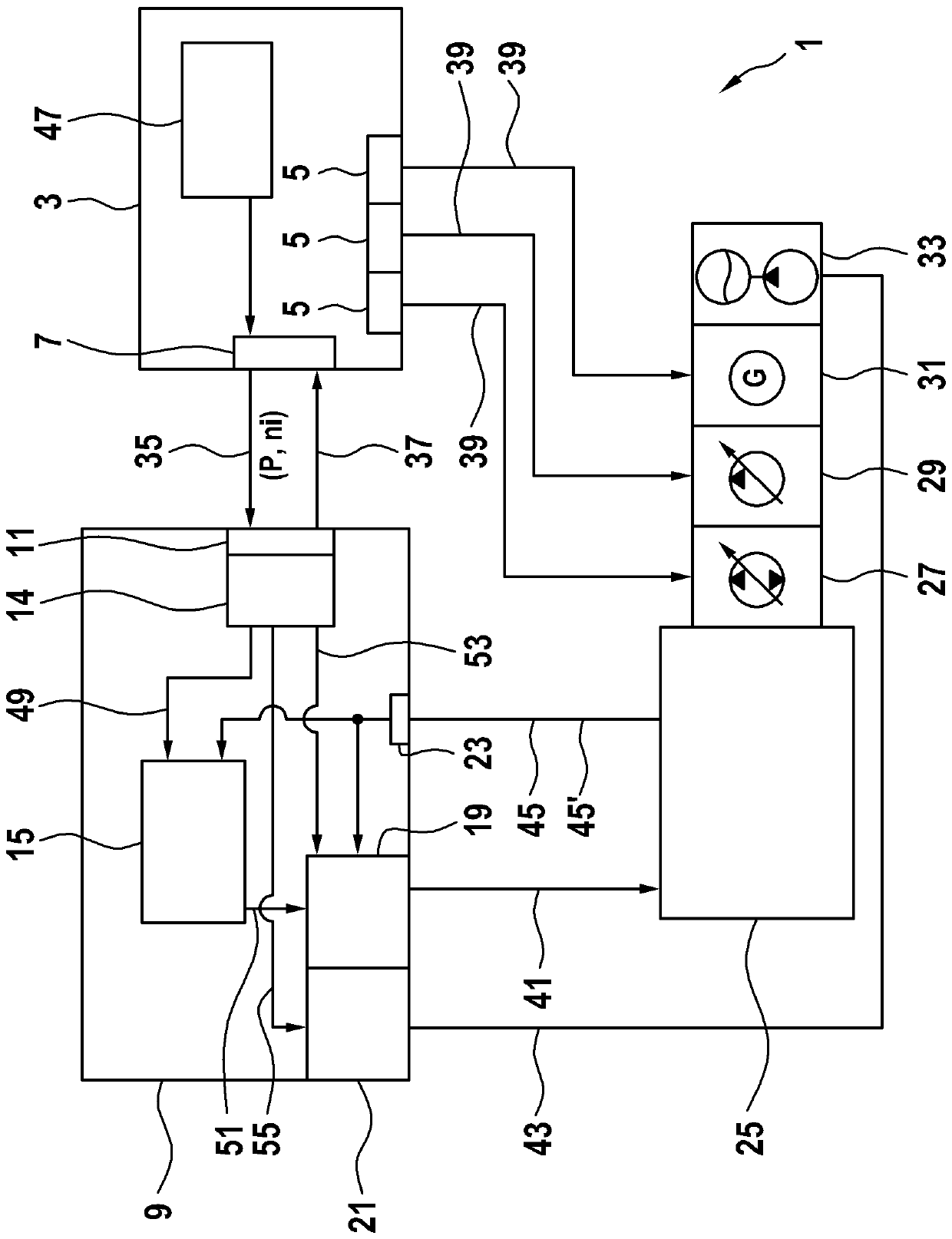 Drive control arrangement for a mobile working machine and interface