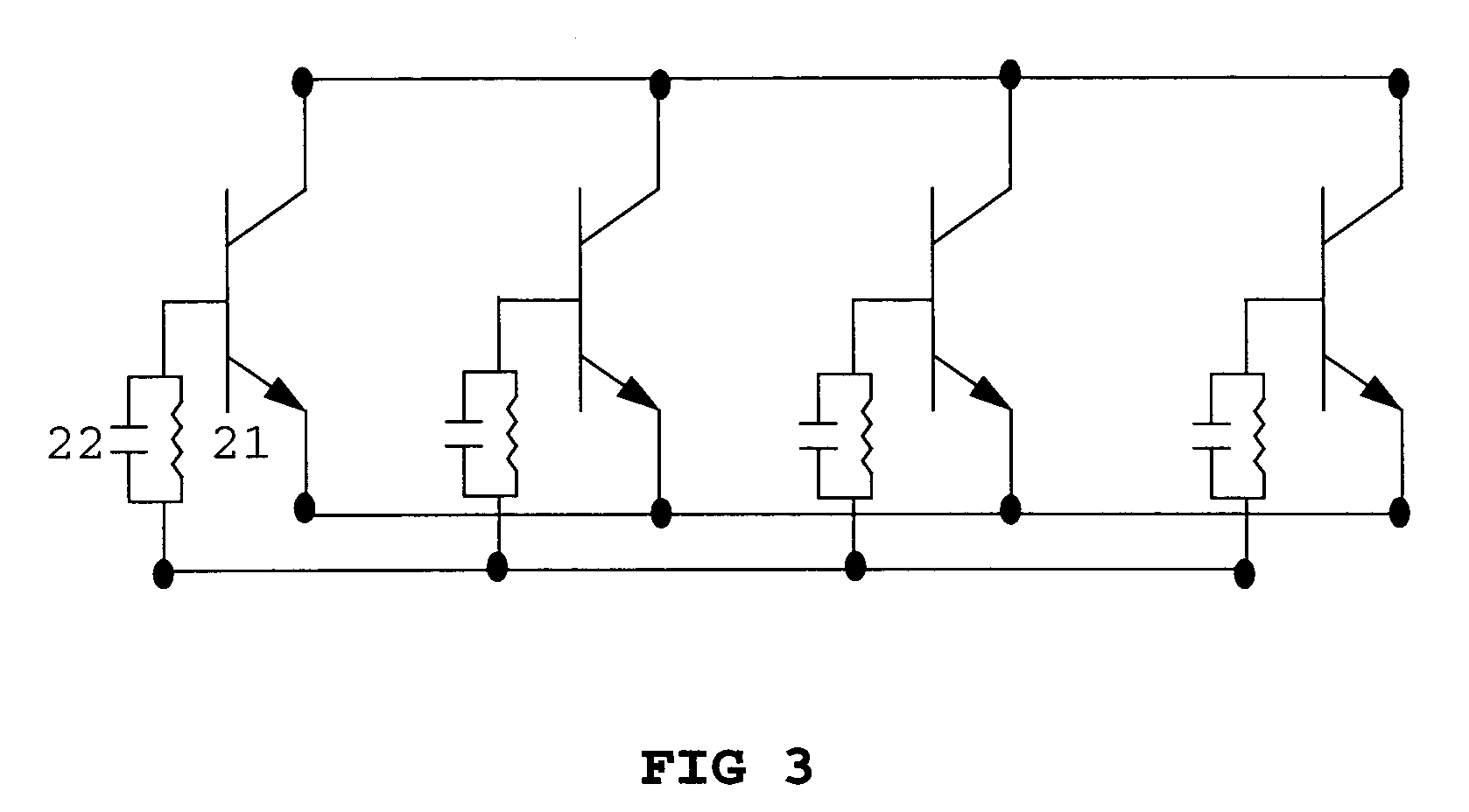 Combined high reliability contact metal/ ballast resistor/ bypass capacitor structure for power transistors