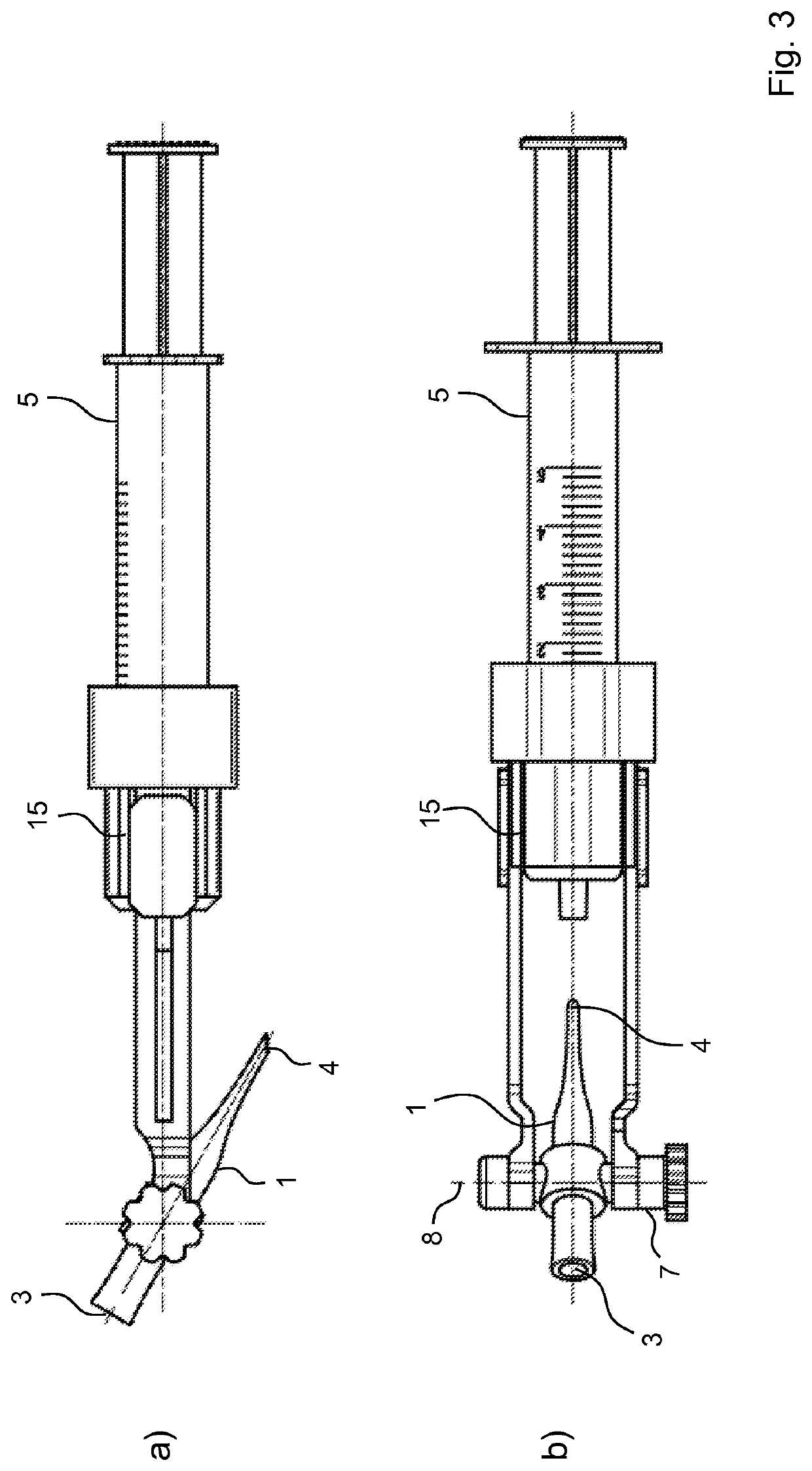 Device for providing and inserting a transplant or implant into a human or animal body and ready-to-use set comprising said device