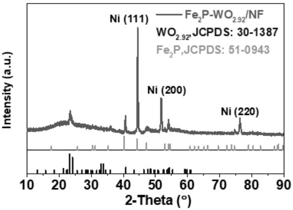 a fe  <sub>2</sub> p-wo  <sub>x</sub> Preparation method of oxygen evolution electrocatalyst