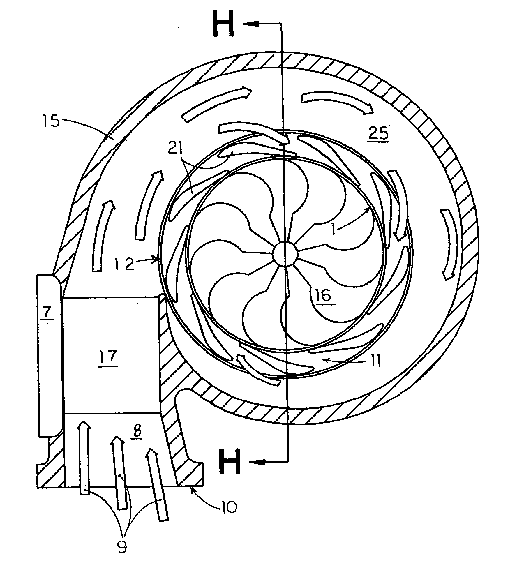 Multiple nozzle rings and a valve for a turbocharger