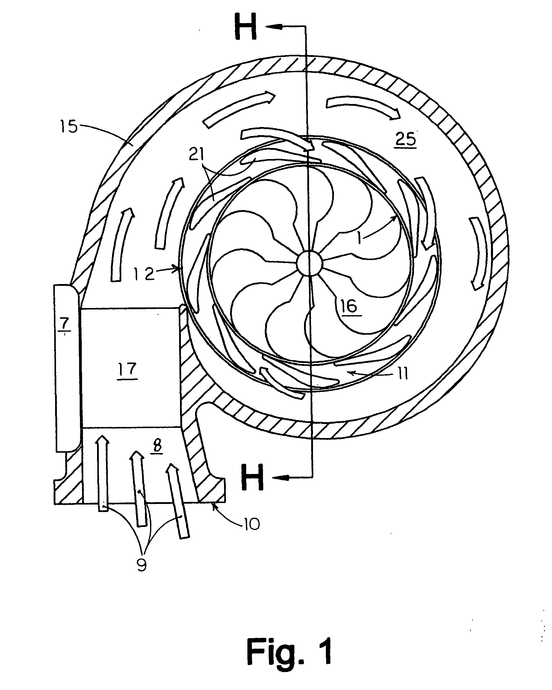 Multiple nozzle rings and a valve for a turbocharger