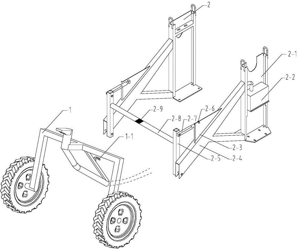 Self-locking device for spray head trolley suspending and descending