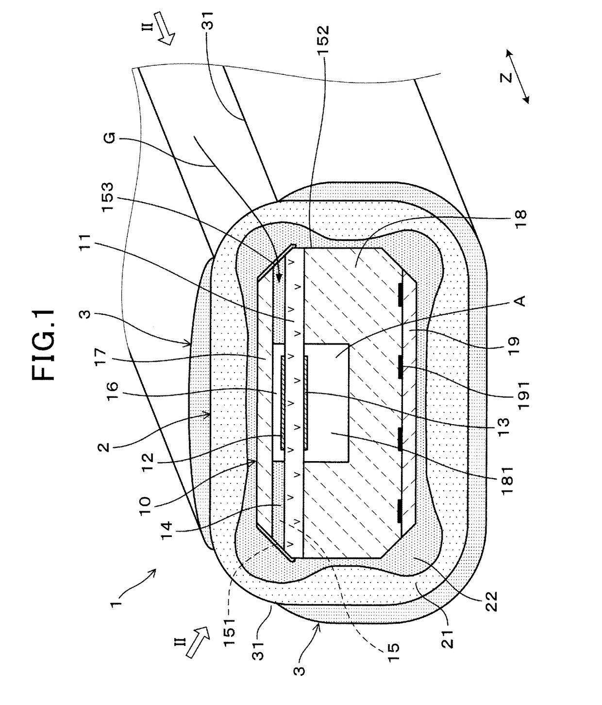 Gas sensor element