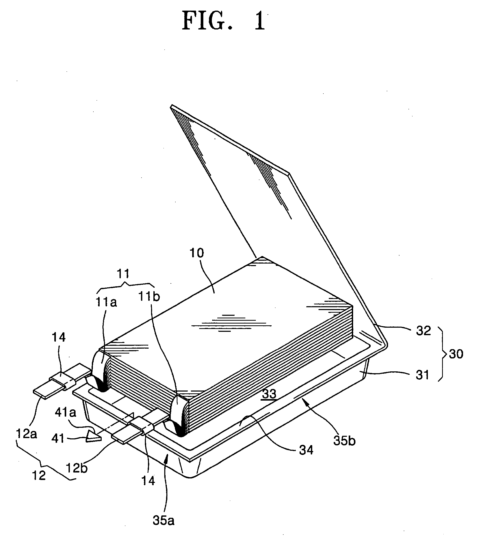Pouch type secondary battery with safety vent