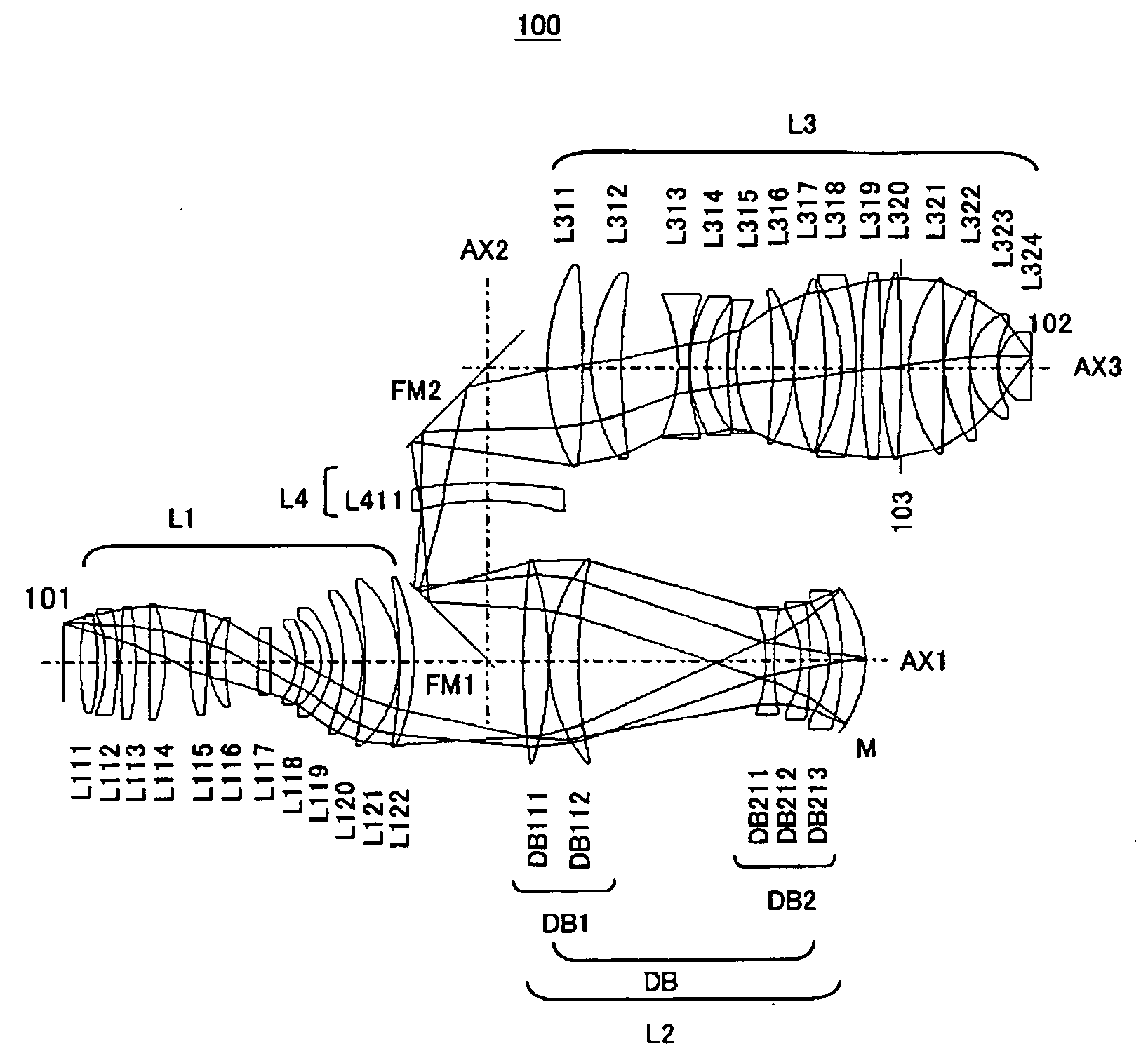 Catadioptric projection system, and exposure apparatus having the same