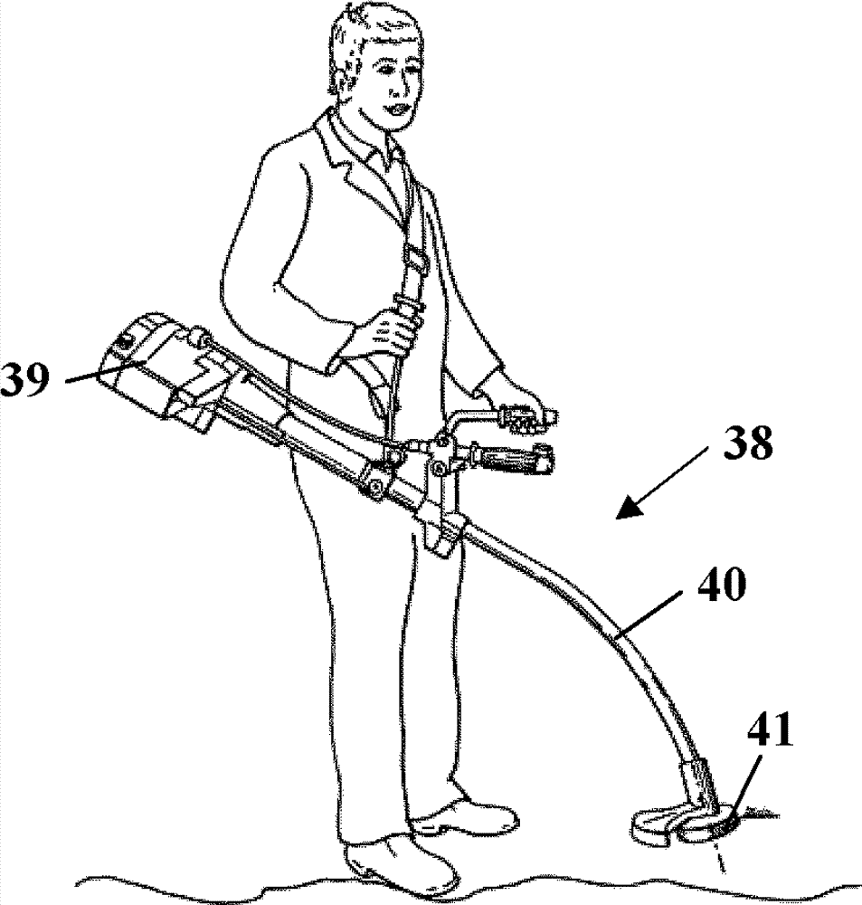 Device and method for operating a hand-held working apparatus