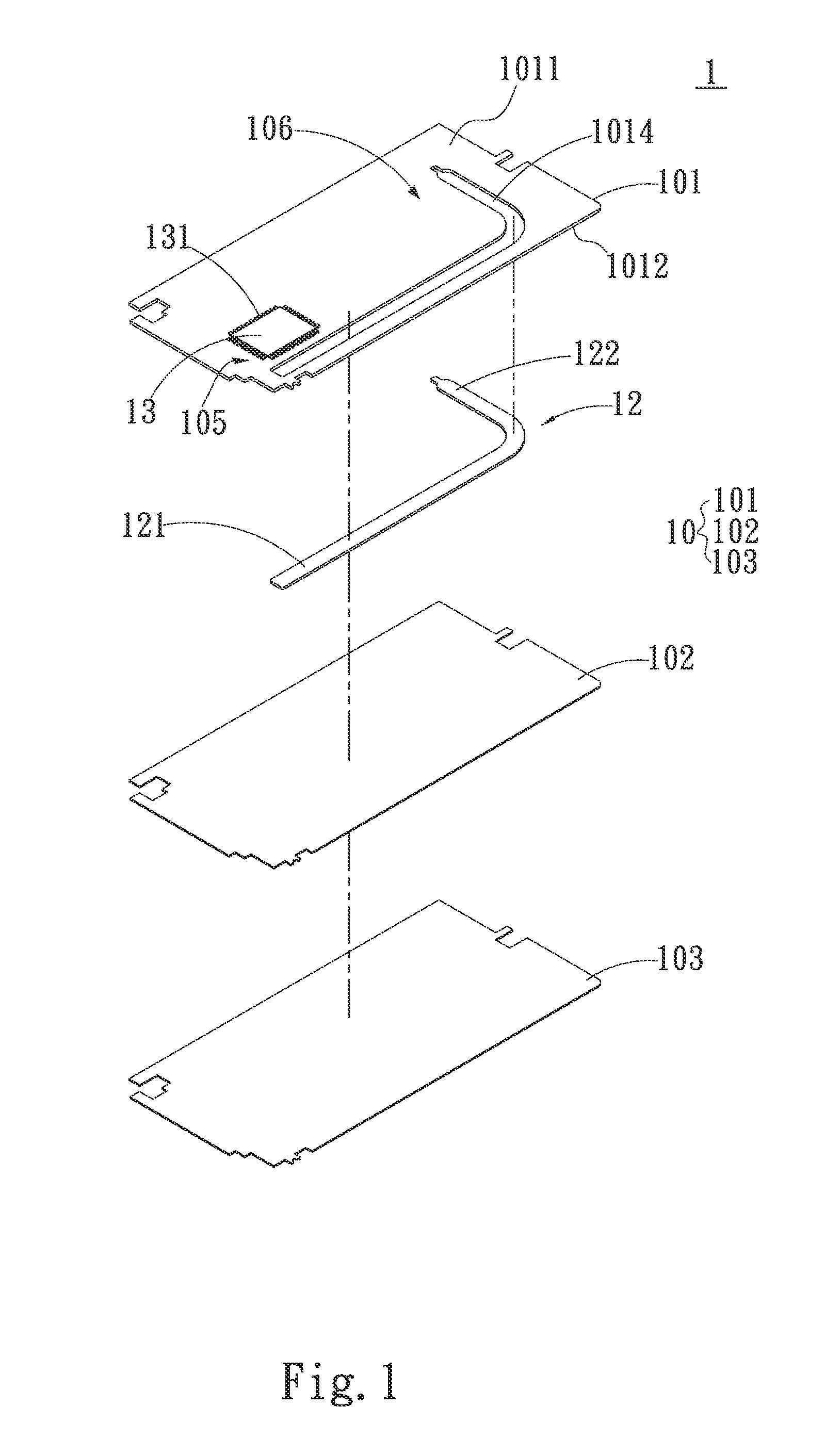 Electronic substrate with heat dissipation structure