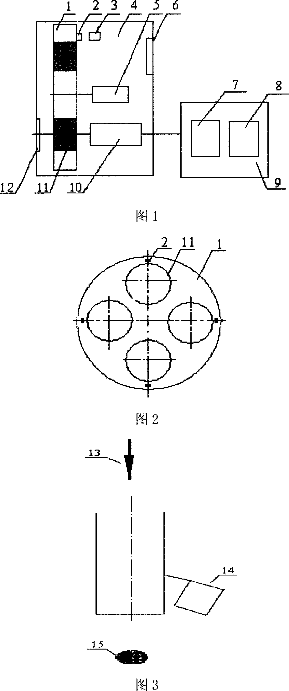 Metal powder laser forming process temperature field detection method and its systematic device