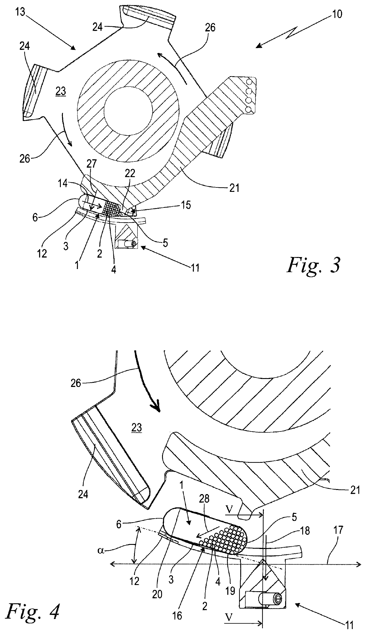 Device and method for weighing filled capsules