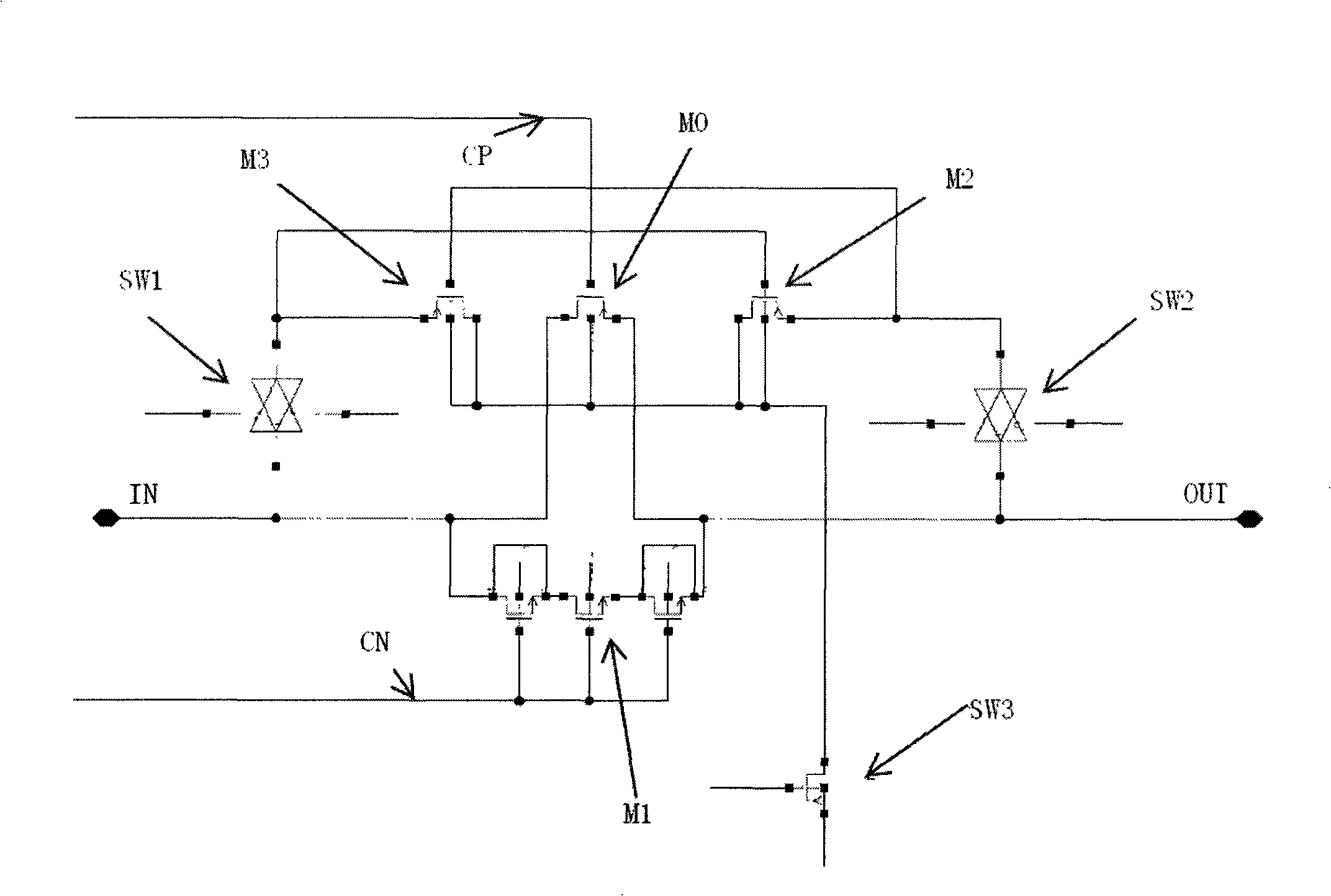 Analog switch chip design method and chip device