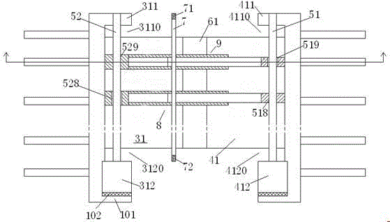 A bridge with vibration-absorbing self-cleaning expansion joint device