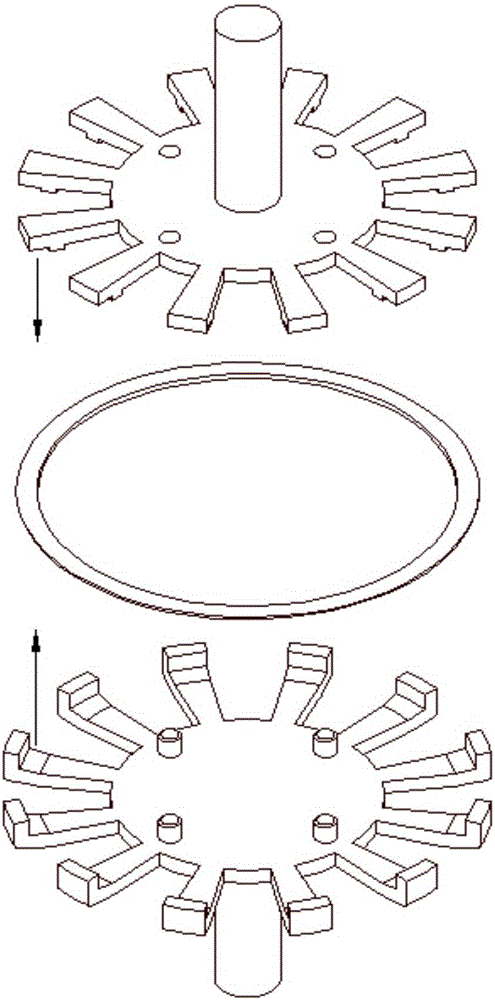 Clock 12-scale preparation method and clock 12-scale preparation fixture