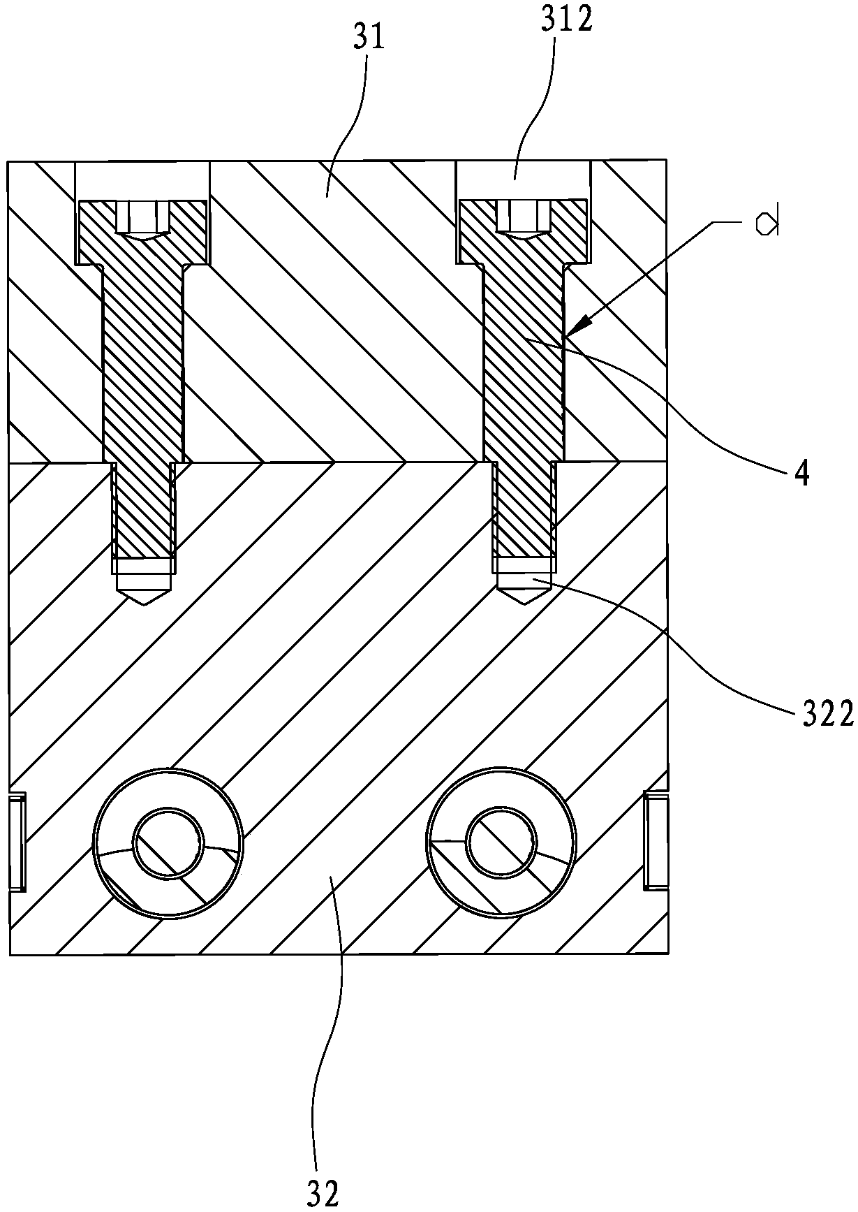 Multi-slider matched molding structure of injection mold