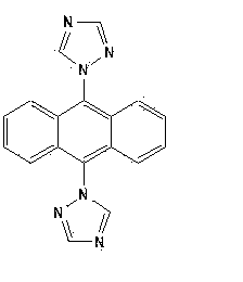 Anthracene ring triazole compound, and preparation method and application thereof