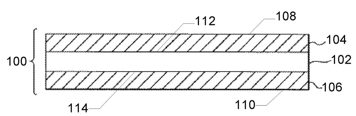 Laminated glass article with determined stress profile and method for forming the same