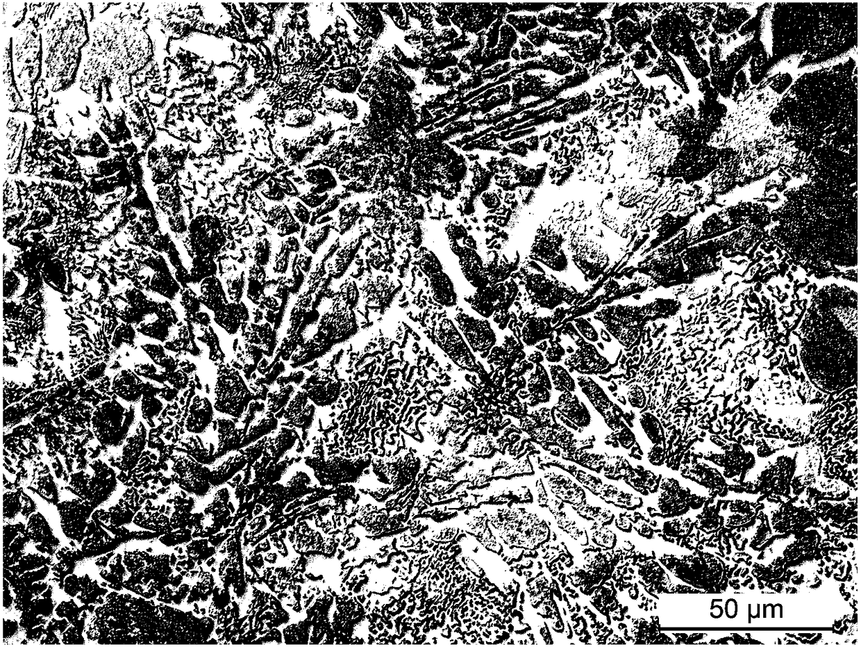 Rare-earth erbium toughened high-hardness alloy and casting and heat treatment method thereof