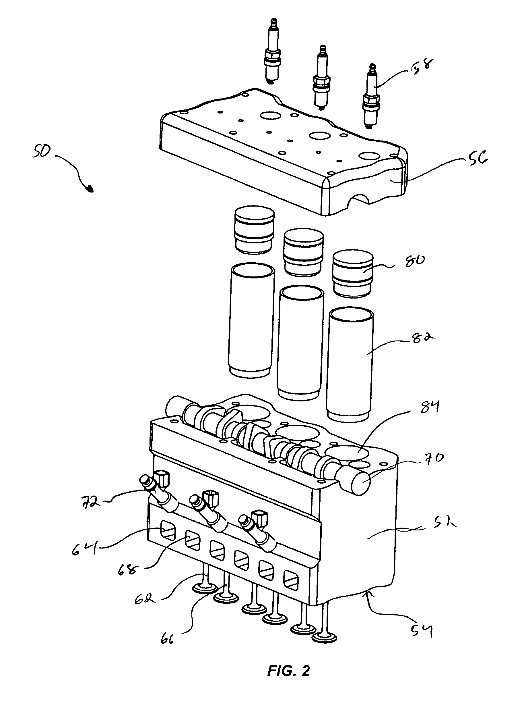 Power linkage assembly for a high efficiency internal explosion engine