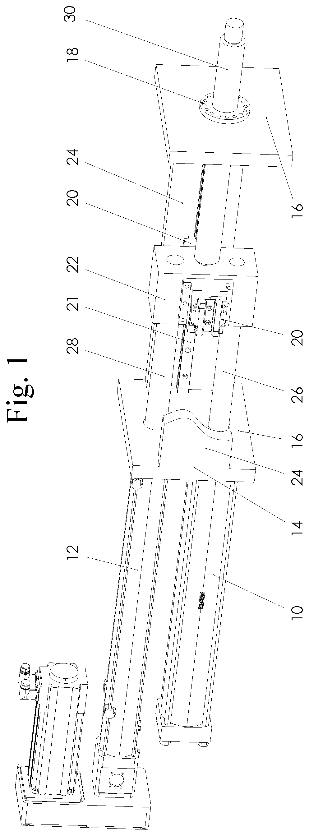 Space-constrained hybrid linear actuator