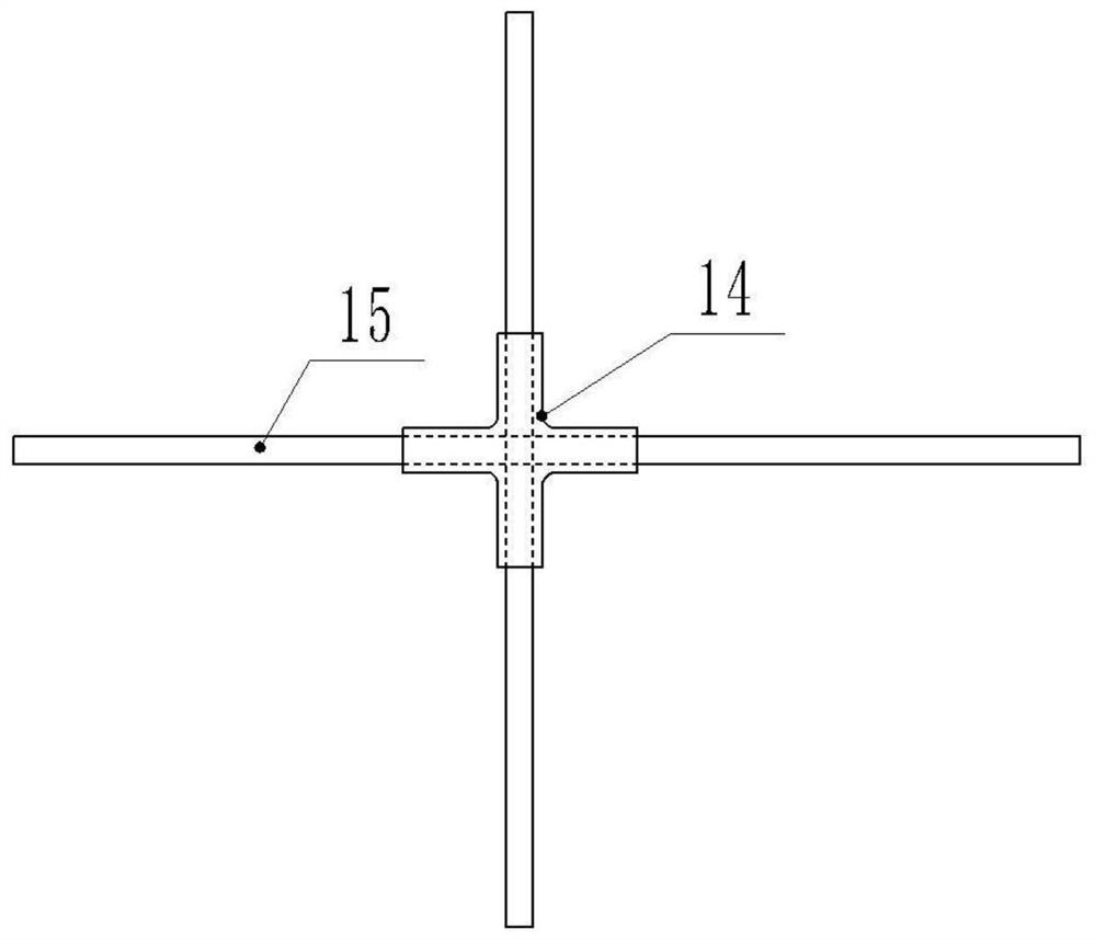 Mounting method of cross buckle for connecting safety protection net on building