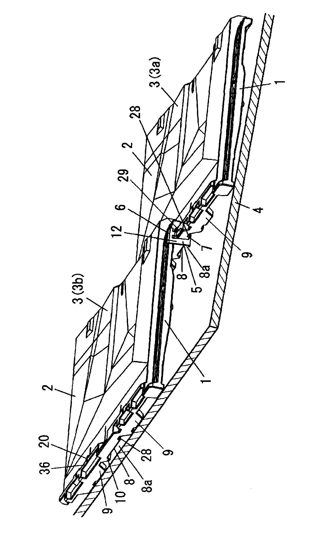 Roofing board connecting structure