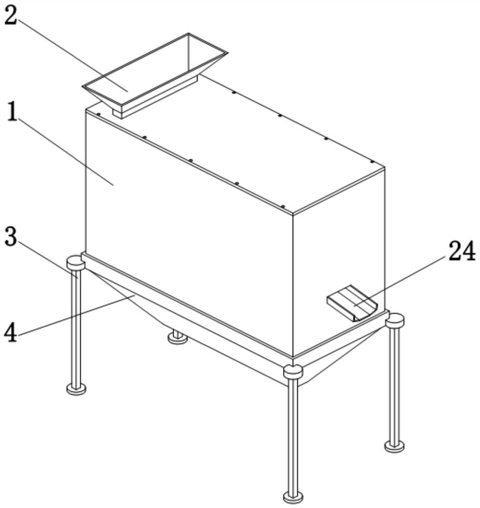 Sand screening equipment for road and bridge construction