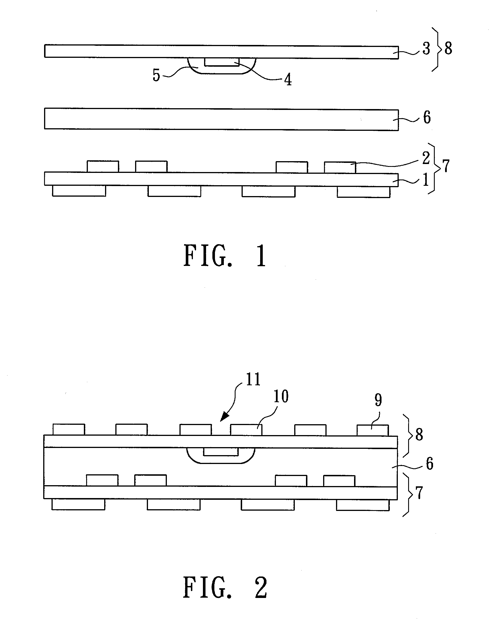 Lamination method of embedding passive components in an organic circuit board
