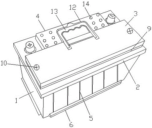 Storage battery case