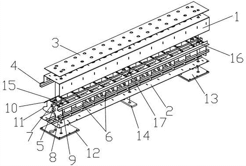 Composite mortise-tenon cutting cross beam structure of laser machine ...