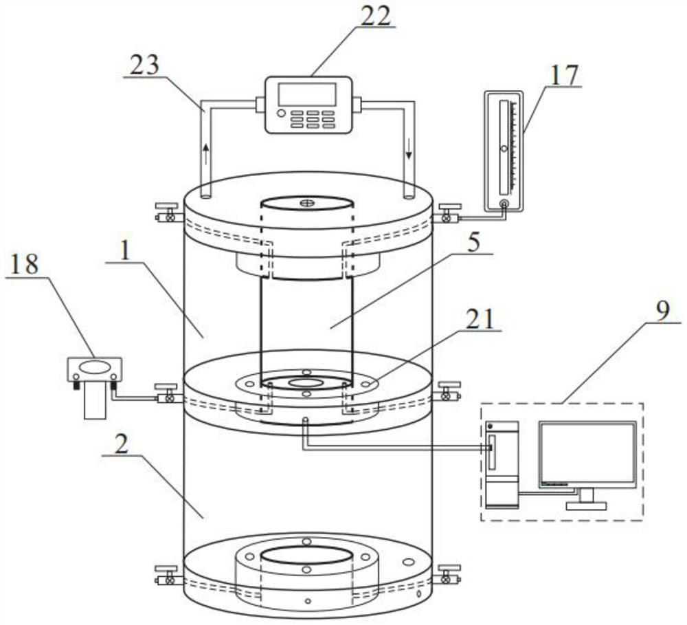 Rock-soil body dry-wet cycle test system and method in unsaturated state