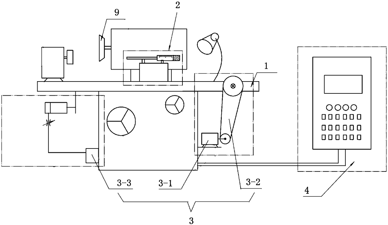 A constant force grinding system integrating detection and grinding functions