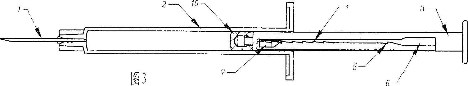 Disposable self-destructed syringe