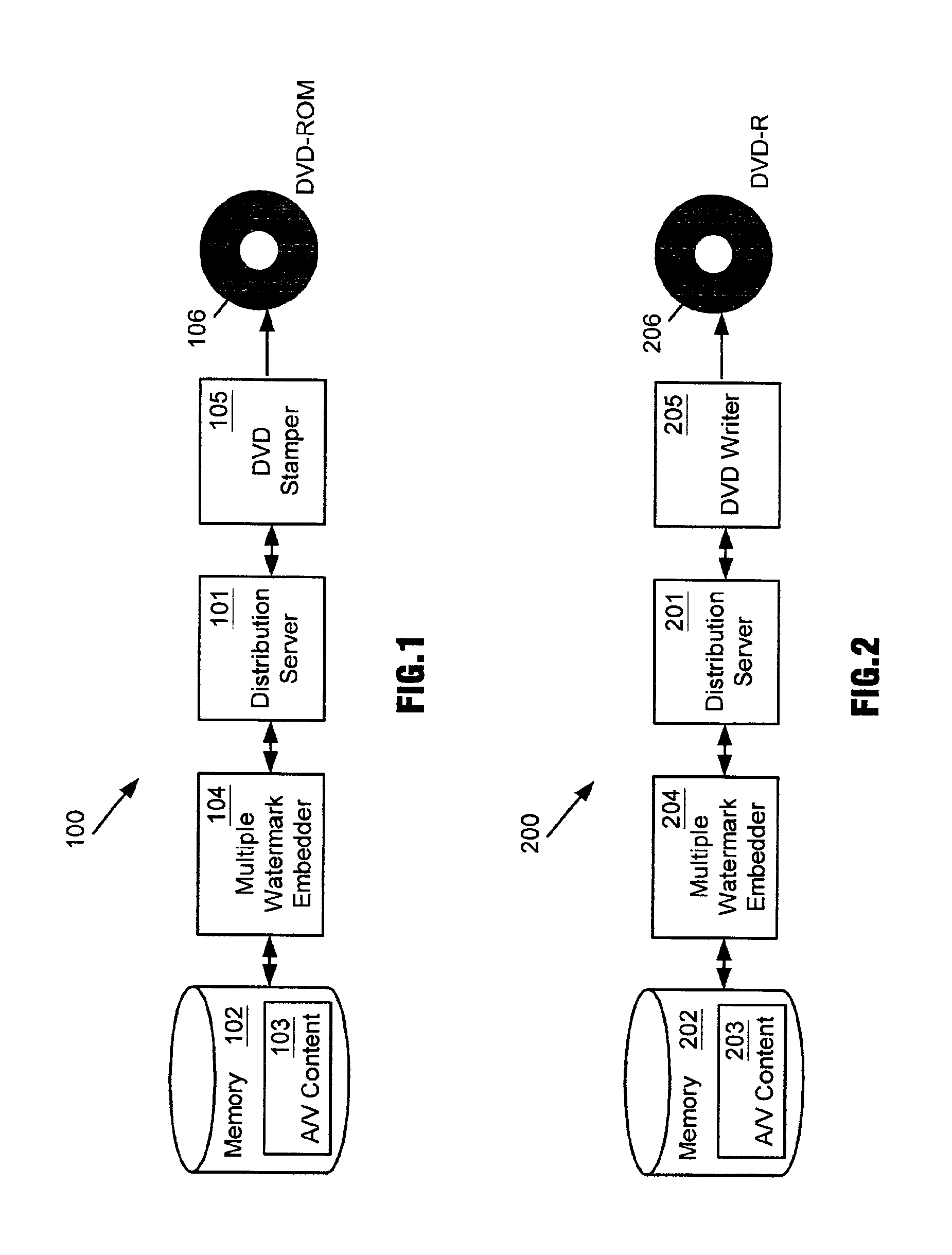 Enhanced copy protection of proprietary material employing multiple watermarks