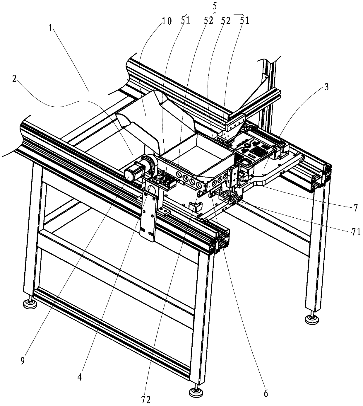 A device for automatically opening a packing box